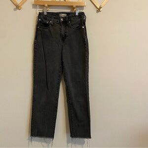 Madewell Black Curvy Perfect Vintage Straight Jeans size 26P